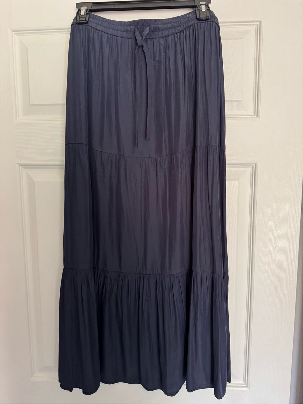 Women’s Navy Tiered Maxi Skirt - Brand: